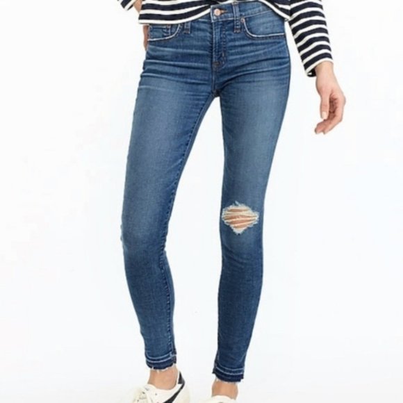 J. CREW 8" Toothpick Raw Hem Skinny Jeans - Picture 12 of 12